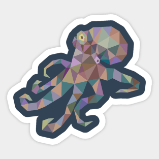 Octopus Lowpoly Sticker